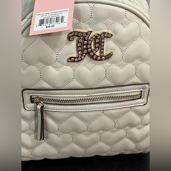 NWT Juicy Couture Straight From The Heart Backpack Color: Crystal - Picture 5 of 10